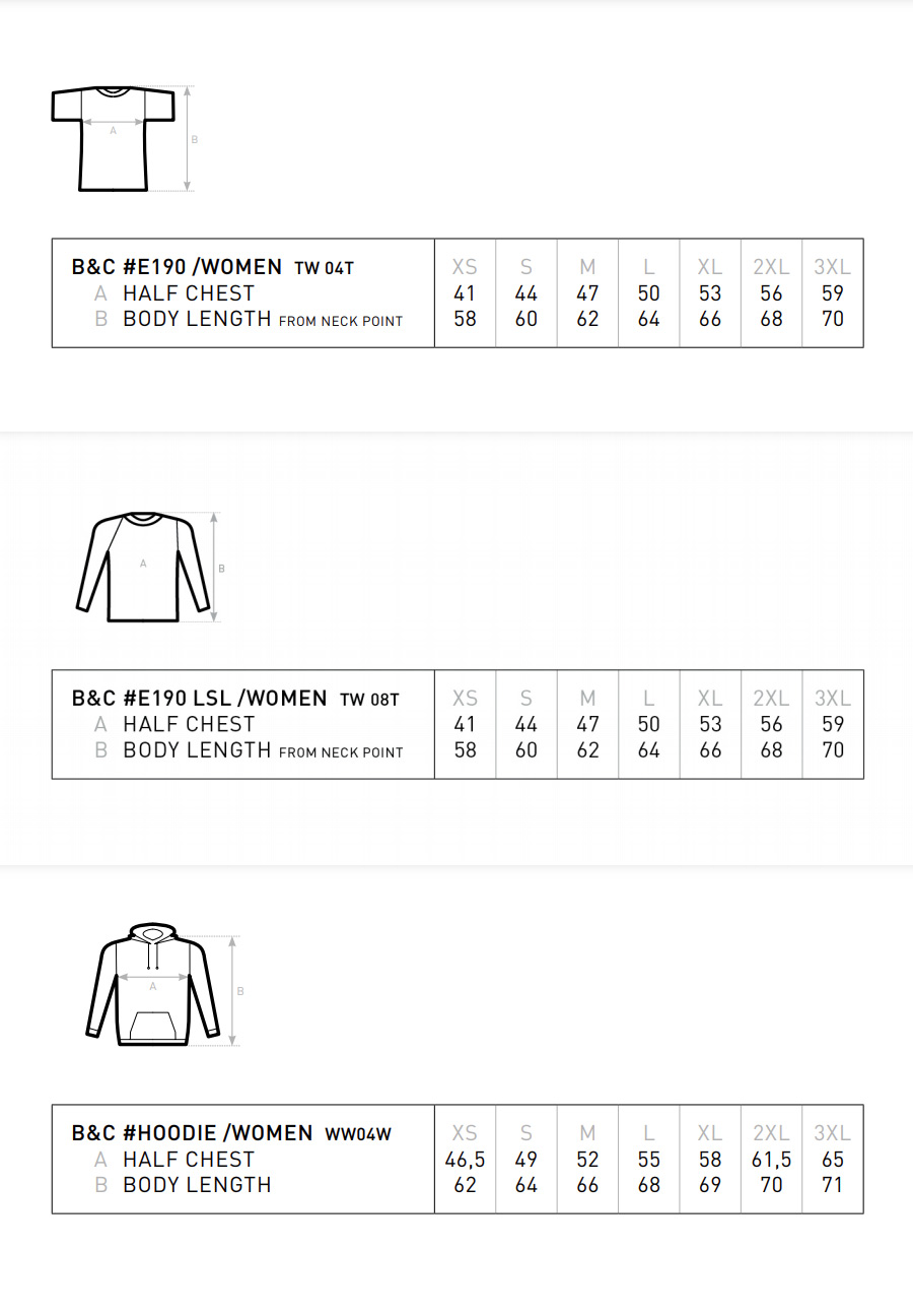 Sizes women